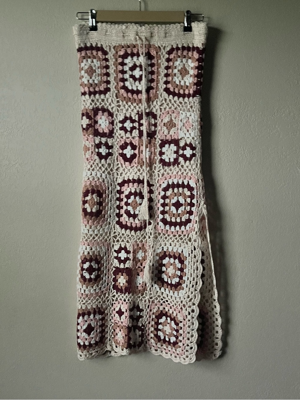 Crochet Granny Square Boho Skirt